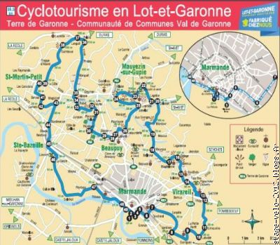 circuit terres de Garonne + accès 100 Kms
